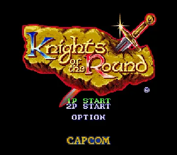 Knights of the Round (USA) screen shot title